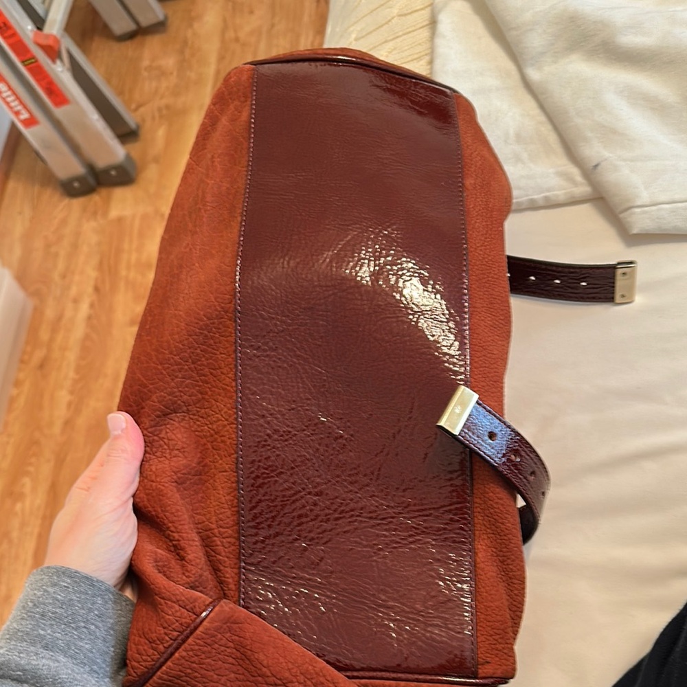 Mulberry Alexa bag - Rust and Gold Leather Satchel with Versatile Straps - Picture 8 of 15